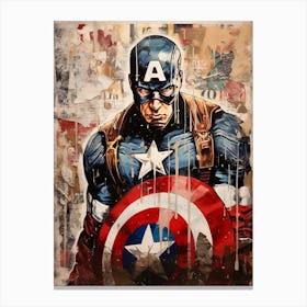 Captain America collage Canvas Print