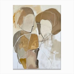 Two Abstract Women Canvas Print