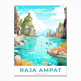 Indonesia Raja Ampat Travel Canvas Print