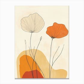 Orange Poppies Canvas Print