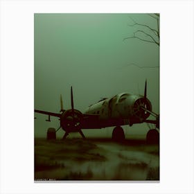 Waiting By The Old Runway 1 Canvas Print