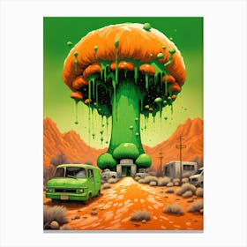 Nuclear Orange 3 Canvas Print