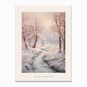 Dreamy Winter National Park Poster  Exmoor National Park England 2 Canvas Print