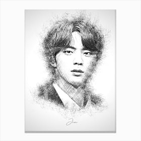 Jin Bts Canvas Print