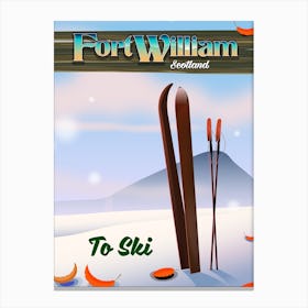 Fort William Scotland To Ski Canvas Print