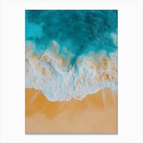 Aerial View Of A Beach 109 Canvas Print