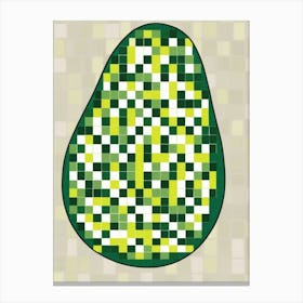 Avocado Mosaic Canvas Print