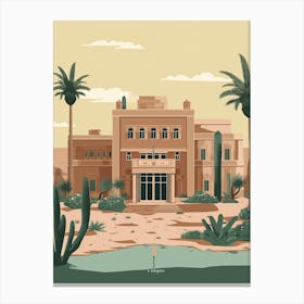 Riyadh Saudi Arabia Travel Illustration 1 Canvas Print