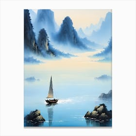 Chinese Landscape Painting 2 Canvas Print