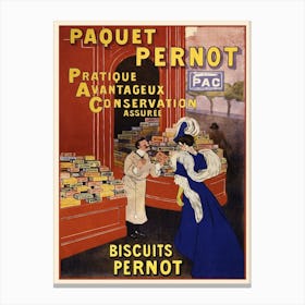 Vintage Advertisement Poster Pernot Canvas Print