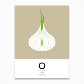 The Food Alphabet – O Canvas Print