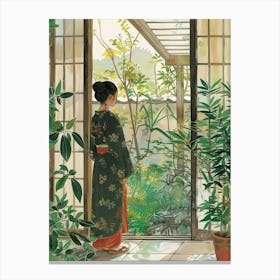 In The Garden Katsura Imperial Villa Japan 2 Canvas Print