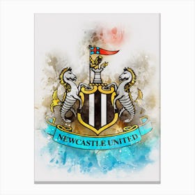 Newcastle United Painting Canvas Print