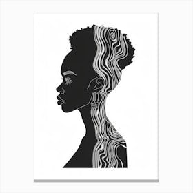 Portrait Of An African Woman 10 Canvas Print