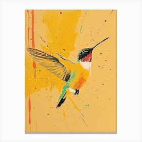 Yellow Hummingbird 1 Canvas Print