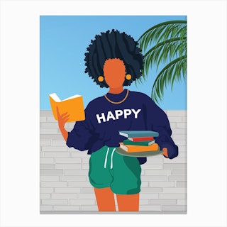 Happy Canvas Print