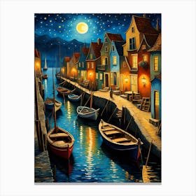 Fishing Harbour 3 Canvas Print