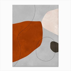 Expressive abstract shapes 6 Canvas Print