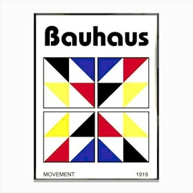 Bauhaus exhibition Movement poster 1919 Leinwandbilder