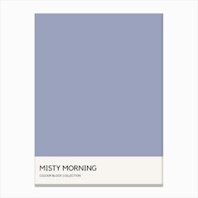 Misty Morning Colour Block Poster Canvas Print