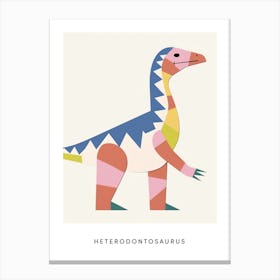 Nursery Dinosaur Art Heterodontosaurus 1 Poster Canvas Print