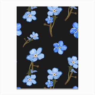 Forget Me Not Flowers Canvas Print