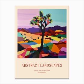 Colourful Abstract Joshua Tree National Park Usa 6 Poster Canvas Print