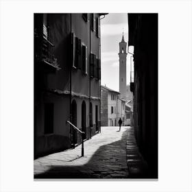 Bergamo, Italy,  Black And White Analogue Photography  4 Canvas Print
