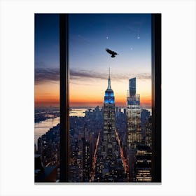 A Developer In Manhattan Casting An Eagle Eye View On The Citys Architectural Evolution With The M (5) Canvas Print