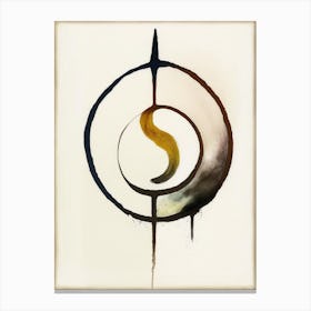 Reiki Symbol Symbol Abstract Painting Canvas Print