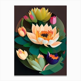 Lotus Flower Bouquet Fauvism Matisse 2 Canvas Print