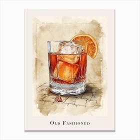 Old Fashioned Tile Poster 3 Canvas Print