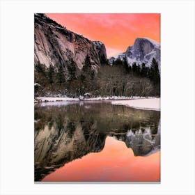 Sunset In Yosemite Canvas Print