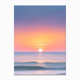 Sunset At The Beach By Daniel Scott Canvas Print
