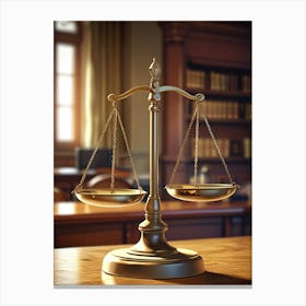 Scales Of Justice Canvas Print