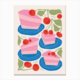 Cherry Cake Canvas Print