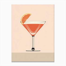 Illustration Paloma Floral Infusion Cocktail 4 Canvas Print