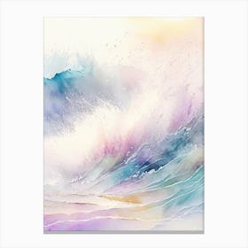 Splash In Sea Water Waterscape Gouache 1 Canvas Print