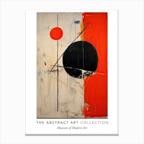 Colourful Abstract Painting 1 Exhibition Poster Canvas Print