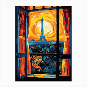 Paris Window 3 Canvas Print