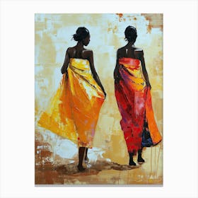 African Women, Minimalism Print Canvas Print