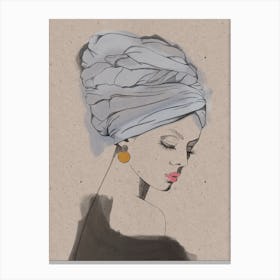 Turban Woman 3 Canvas Print