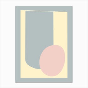 Minimalist Abstract In Pastels 2 Canvas Print