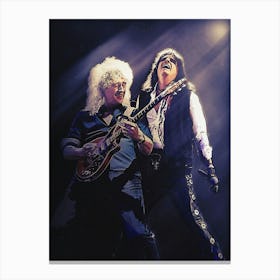 Superstars Of Brian May And Alice Cooper Live In Concert Canvas Print