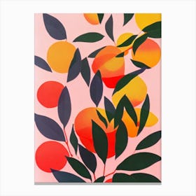 Grapefruit Tree Colourful Illustration Plant Canvas Print