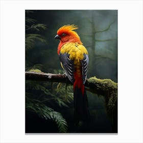 Tropical Elegance: Andean Bird Wall Poster Canvas Print