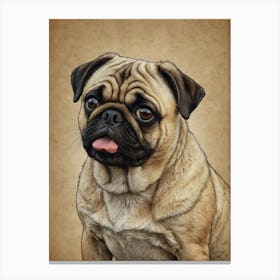 Pug Dog Canvas Print