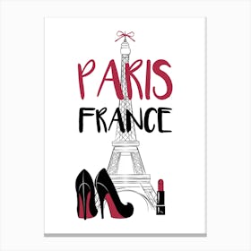 Paris France Fashion Canvas Print