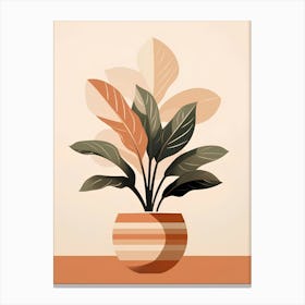 Plant In A Pot Canvas Print