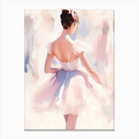 Pastel Ballet Dancer Canvas Print